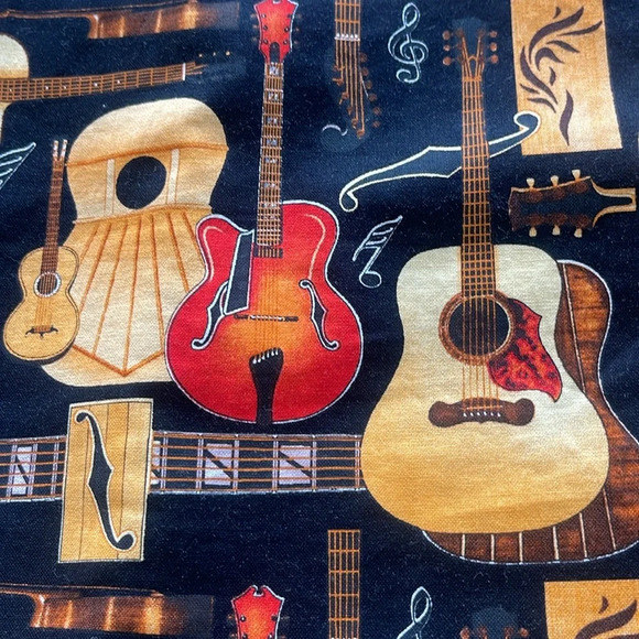 MAX BOXXER CASUAL BUTTON DOWN SHIRT LARGE GUITARS HAWAIIAN MUSIC ROCK COUNTRY - Picture 11 of 16